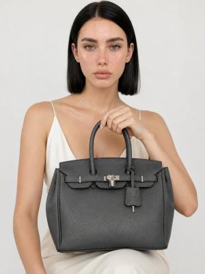 Hermes Birkin Siyah Kadın Çanta Büyük Boy  VLT-492 Siyah