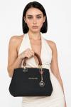 Michael Kors Taba Dokuma Kumaş Tasarım Kadın Kol Çantası VLT-495 Taba