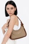 Michael Kors Model Wilma Taba Desenli Kadın Omuz Çantası VLT-517 Taba