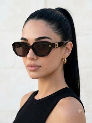 Fendi M2150 Diamond Kahverengi Kadın Gözlük G4697-CN Kahverengi