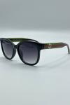 Gucci Web Stripe Round-Frame Siyah Kadın Gözlük G4714-CN Siyah