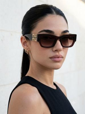 Miu Miu MU 09WS Kahverengi Kadın Gözlük G4721-CN Kahverengi