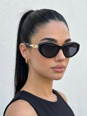 Prada PR Siyah Cat Eye Kadın Güneş Gözlüğü G4732-CN Siyah